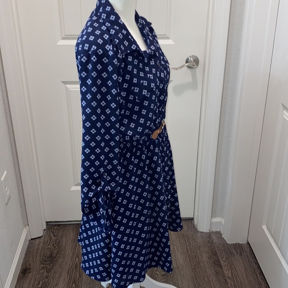 Always Indigo Lined Long Sleeve Dress - Picture 5 of 7